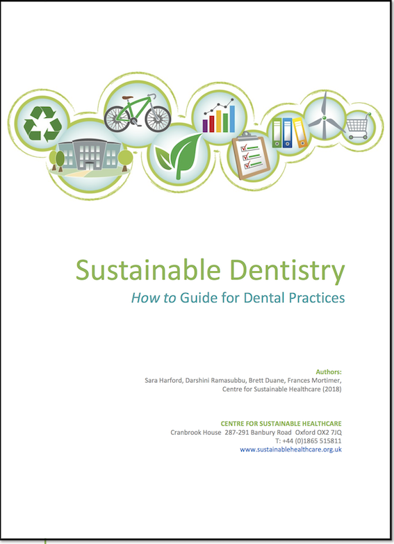 Sustainable Dentistry guide cover